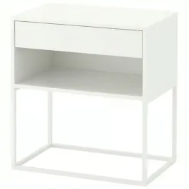 ikea-vikhammer-stolik-nocny-bialy-60x39-cm