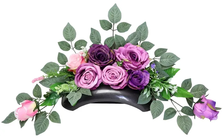 stroik-bukiet-roza-liliowa-wysokosc-28-cm