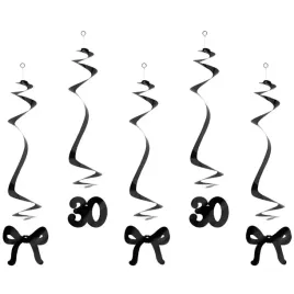 swiderki-liczba-30-kokardki-czarny-partydeco-50-cm-5-szt