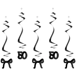 swiderki-liczba-50-kokardki-czarny-partydeco-50-cm-5-szt