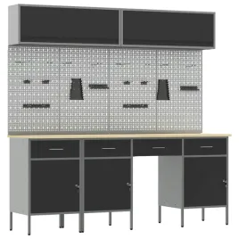 stol-warsztatowy-z-blokada-10-pcs-czarny-200-x-55-x-200-cm-stal