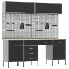 stol-warsztatowy-z-blokada-10-pcs-czarny-200-x-55-x-200-cm-stal