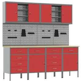 szafka-robocza-z-szuflada-10-pcs-czerwony-200-x-55-x-200-cm