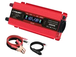 przetwornica-napiecia-samochodowa-inwerter-ekran-lcd-12v-230v-2000w-2x-usb