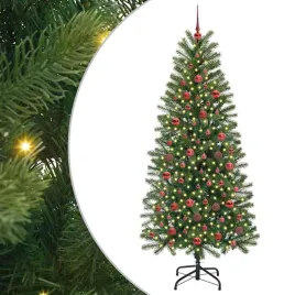 elegancka-sztuczna-choinka-bozonarodzeniowa-180-cm-z-lampkami-led-i-zasila