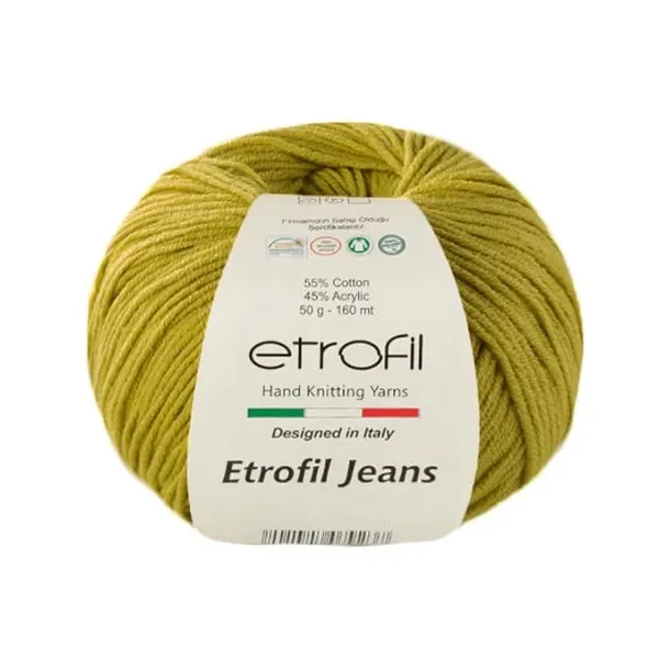 Włóczka JEANS E. / kolor 46 Musztardowy