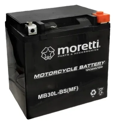 Akumulator motocyklowy AGM MB30L-BS 12V 30Ah 300A YIX30L CIX30L