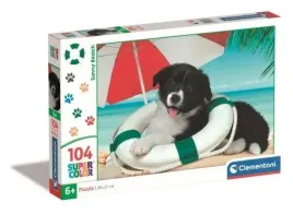 puzzle-clementoni-104-elementy-pies-sunny-beach-szczeniak-6-25767