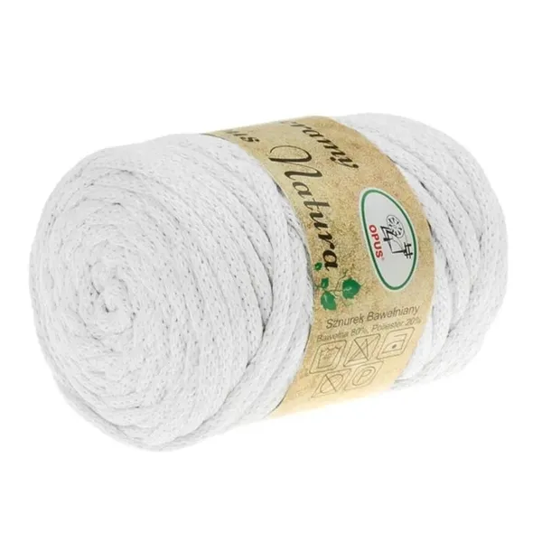 Sznurek Opus Natura Macrama 5mm do makramy Makrama BIAŁY 101