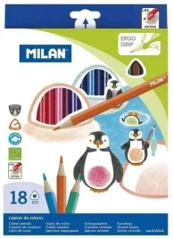 kredki-olowkowe-trojkatne-milan-18-kolorow