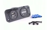 samochod-woltomierz-ladowarka-2x-usb-2a-panel-2w1-stan-opakowania-oryginalne