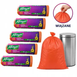 5xkangoobags-worki-na-smieci-35-wiazane-pomaranczowe-20-sztuk