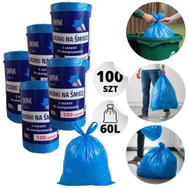 5xdikpak-worki-na-smieci-60l-wiazane-niebieski-100-szt