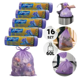 5xkangoobags-worki-na-smieci-60l-wiazane-fioletowe-16szt