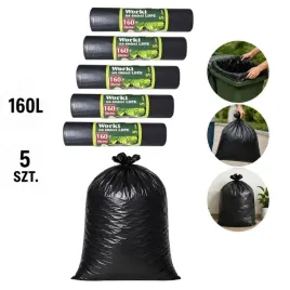 worki-na-smieci-ldpe-160l-mocne-wytrzymale-eko-czarne-zestaw-5-x-5-szt