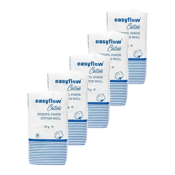 5xeasyflow-wata-bawelniana-50g