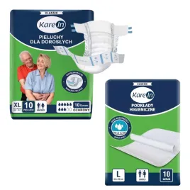 pieluchy-pampersy-dla-doroslych-karein-classic-xl-10sz-podklady-classic-10