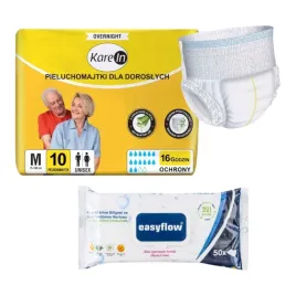pieluchomajtki-dla-doroslych-karein-overnight-m-10-szt-chusteczki-50-szt