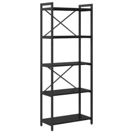 polka-na-ksiazki-czarny-dab-60-x-30-x-155-cm