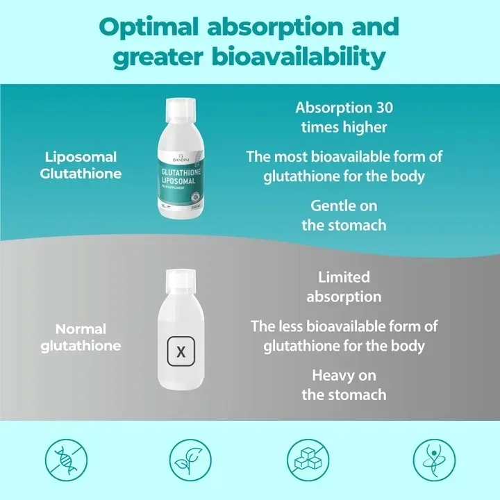 bandini liposomal glutathione Płynny Glutation liposomalny Najwyższej jakości suplement diety – 234787494 soft tissue support