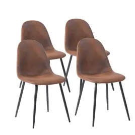 meuble-cosy-krzeslo-retro-vintage-zamsz-brazowe-metalowe-nogi