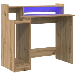 biurko-led-z-polkami-i-zlaczem-usb-w-kolorze-dab-rzemieslniczy