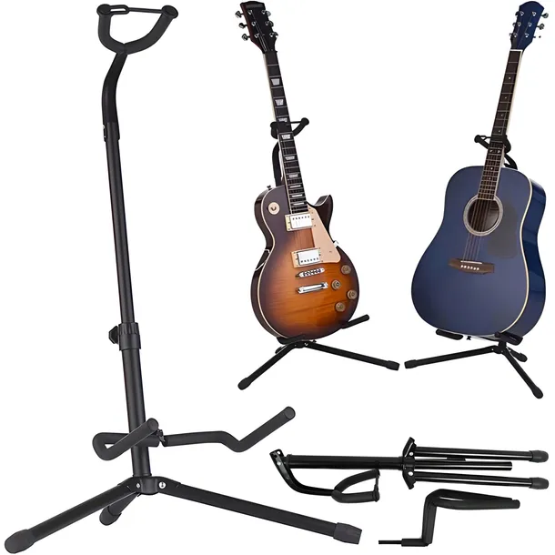 STOJAK GITAROWY STATYW NA GITARĘ WIESZAK DO GITARY REGULOWANY BLOKADA