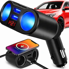 rozdzielacz-gniazda-zapalniczki-usb-woltomierz-ladowarka-2-porty-usb