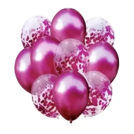 balony-roz-metalik-i-konfetti-10szt