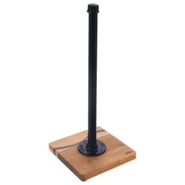 stojak-na-recznik-papierowy-metalowy-drewniany-czarny-river-35-cm