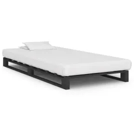 vidaxl-rama-lozka-z-palet-szara-lite-drewno-sosnowe-100-x-200-cm