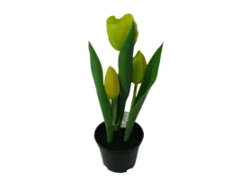 zolty-silikonowy-tulipan-tulipany-na-wielkanoc