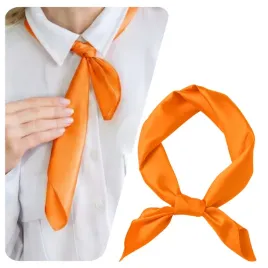 apaszka-chusta-pomarancz-damska-na-glowe-szyje-wlosy-elegancka-satynowa