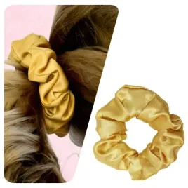 gumka-do-wlosow-satynowa-scrunchies-zolta-bezpieczna-z-polyskiem-wygodna