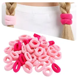 gumki-do-wlosow-wytrzymale-rozowe-dziewczynki-mini-frotki-zestaw-100-szt