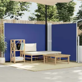 vidaxl-zwijana-markiza-boczna-niebieska-140-x-1000-cm