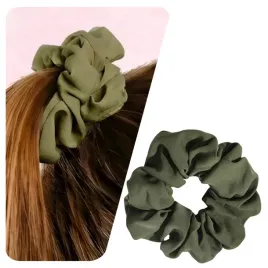 gumka-do-wlosow-jak-jedwab-scrunchies-khaki-bezpieczna-frotka-wygodna-duza
