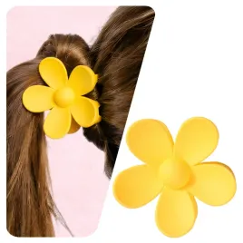 klamra-do-wlosow-kwiatek-spinka-zolta-7-cm-duza-klamerka-matowa-modna