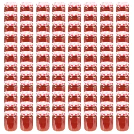 vidaxl-szklane-sloiki-na-dzem-bialo-czerwone-pokrywki-96-szt-230-ml