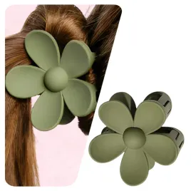 klamra-do-wlosow-kwiatek-spinka-zielona-khaki-7-cm-duza-klamerka-mat-modna