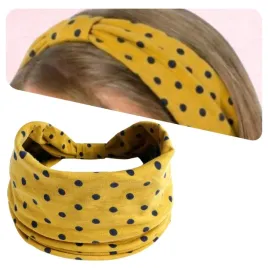opaska-na-glowe-szeroka-do-wlosow-zolta-wygodna-w-kropki-na-uszy-modna