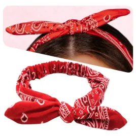 opaska-do-wlosow-bandana-z-kokarda-czerwona-na-gumce-paisley-na-glowe-modna