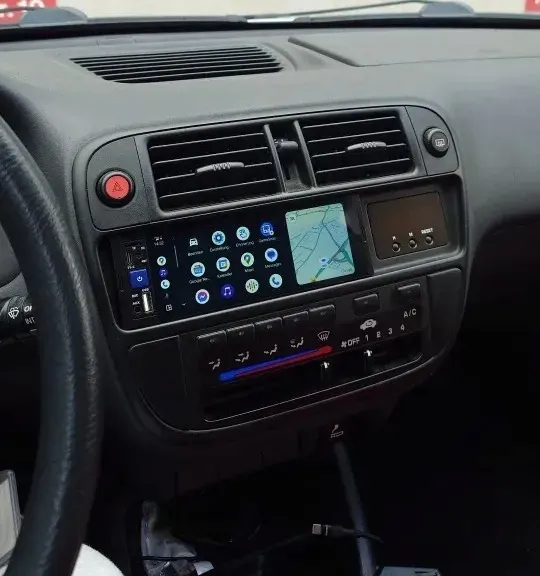radio-nawigacja-1din-carplay-android-auto-mapy-bluetooth-aux-stan-nowy