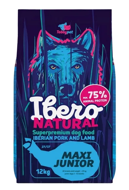 Ibero Natural Junior Maxi Pork and Lamb 12kg