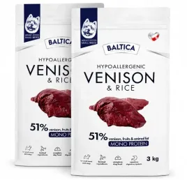 baltica-hypoallergenic-venison-and-rice-adult-small-breeds-xs-s-6kg-2x3kg
