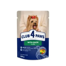 club-4-paws-saszetka-adult-small-breeds-duck-jelly-100g