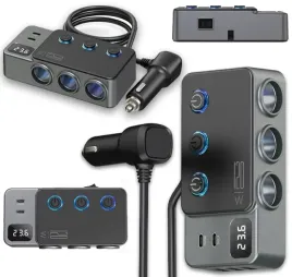rozdzielacz-gniazda-zapalniczki-12-24v-usb-qc-pd-woltomierz-120w-cyberpunk
