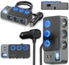 rozdzielacz-gniazda-zapalniczki-12-24v-usb-qc-pd-woltomierz-120w-cyberpunk