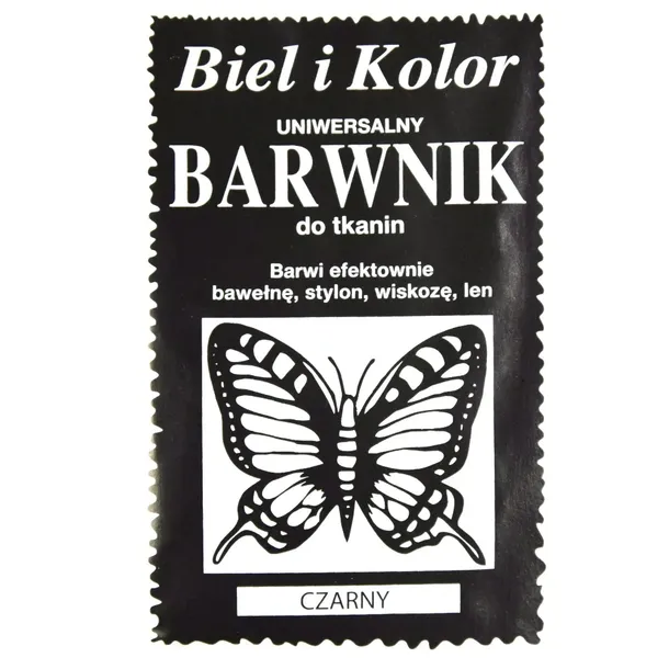 Barwnik do tkanin BIEL I KOLOR - czarny