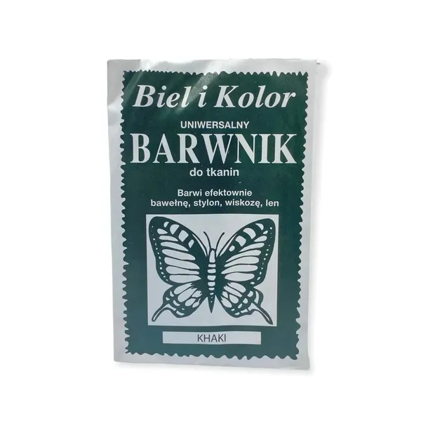 Barwnik do tkanin Biel i Kolor khaki 10g